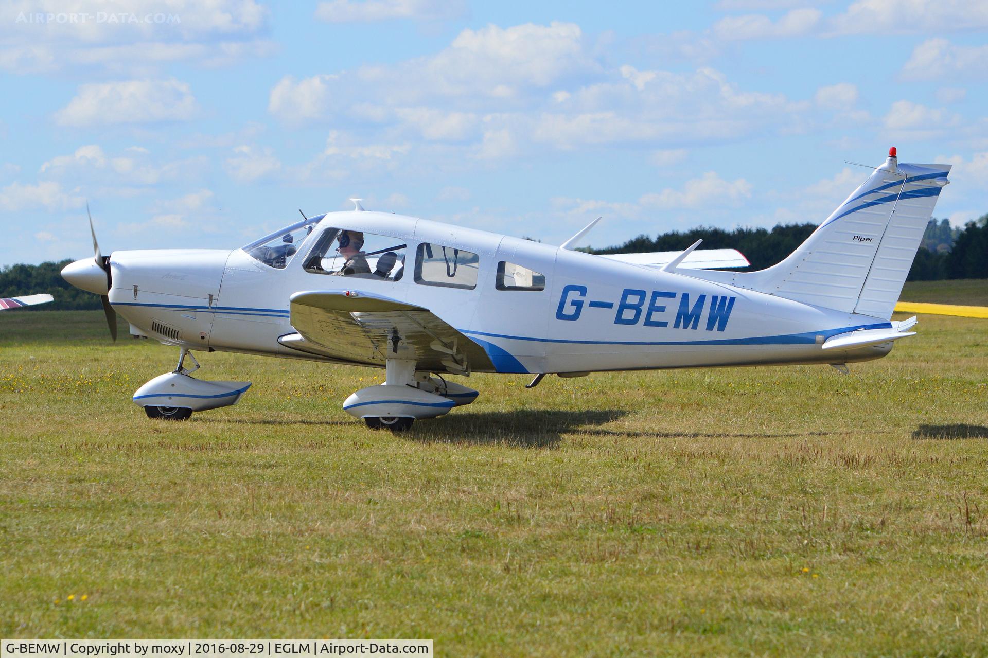 G-BEMW, 1976 Piper PA-28-181 Cherokee Archer II C/N 28-7790243, Piper Cheokee Archer II with modified colour scheme at White Waltham. Ex N9566N