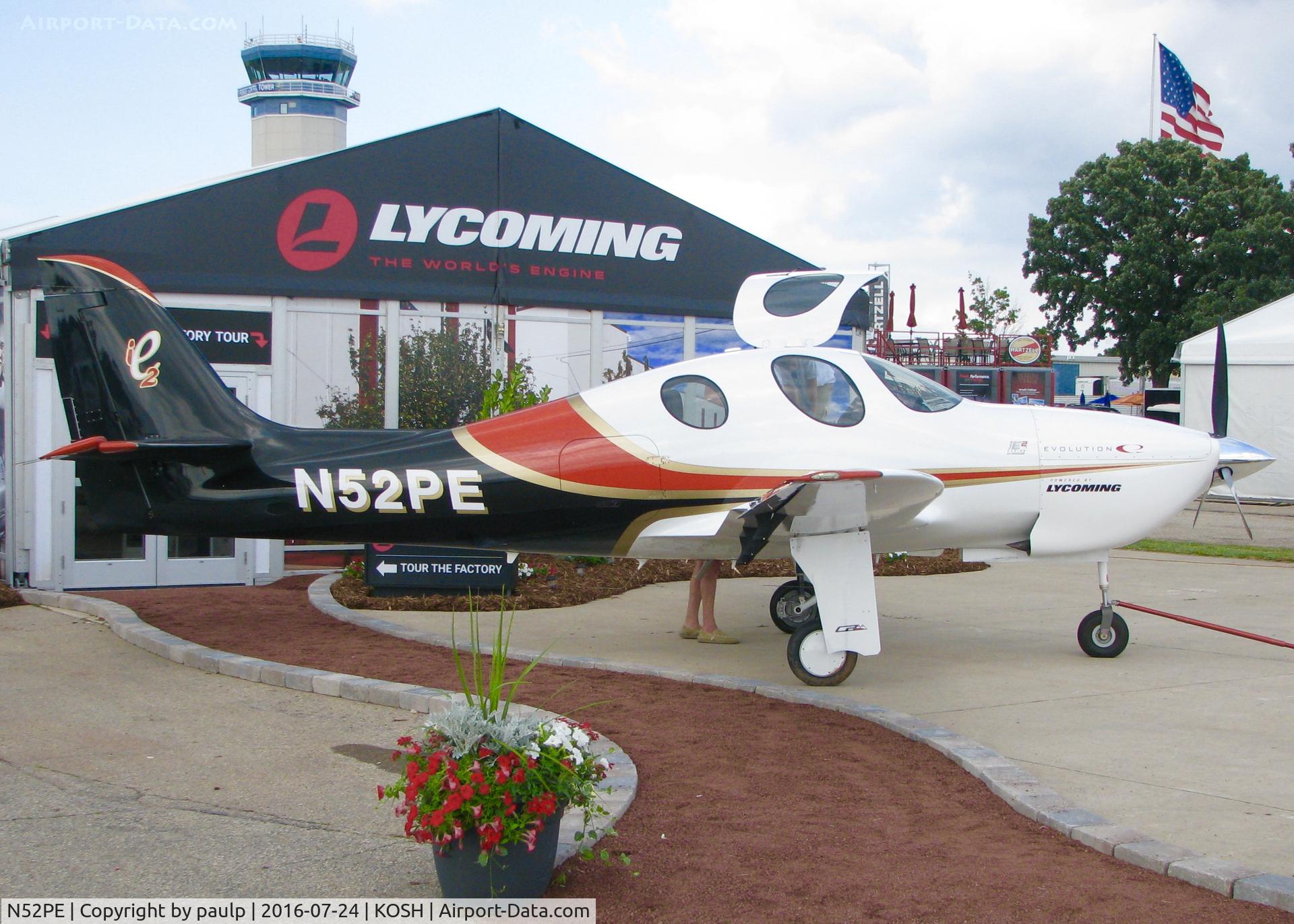 N52PE, 2014 Lancair Evolution C/N EVO-0052, At AirVenture 2016.