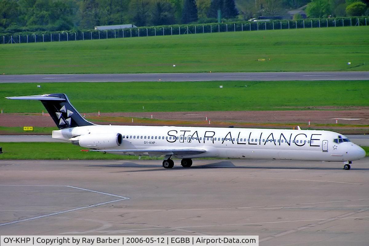 OY-KHP, 1991 McDonnell Douglas MD-81 (DC-9-81) C/N 53007, Douglas DC-9-81 [53007] (SAS Scandinavian Airlines) Birmingham Int'l~G 12/05/2006