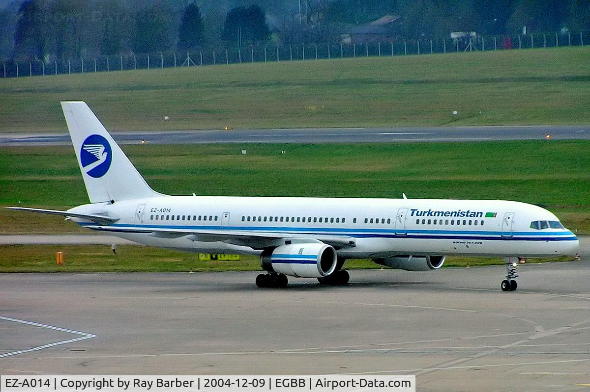 EZ-A014, 2001 Boeing 757-22K C/N 30863, Boeing 757-22K [30863] (Turkmenistan Airlines) Birmingham Int'l~G 09/12/2004