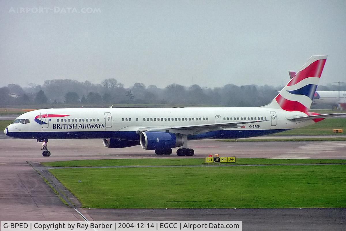 G-BPED, 1991 Boeing 757-236ET C/N 25059, G-BPED   Boeing 757-236 [25059] (British Airways) Manchester-Ringway~G 14/12/2004