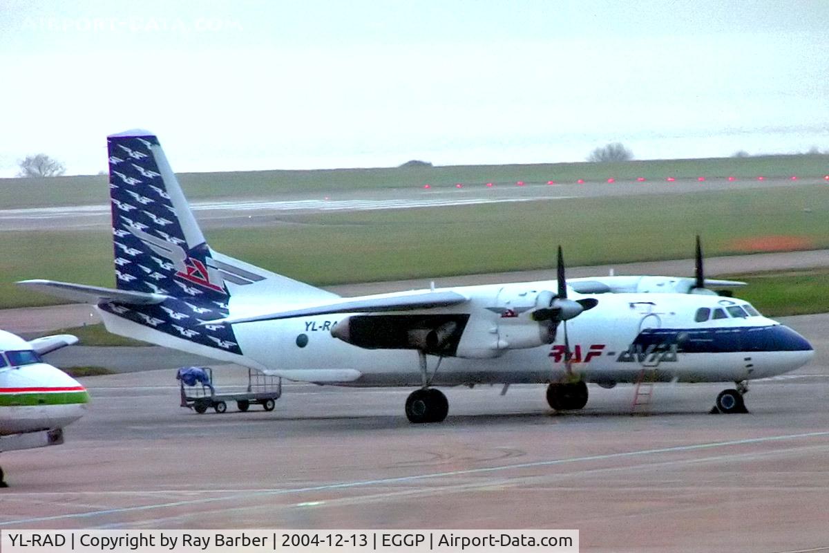 YL-RAD, 1985 Antonov An-26B C/N 47313909, Antonov An_26B [139-09] (RAF Avia) Liverpool-Speke~G 13/12/2004