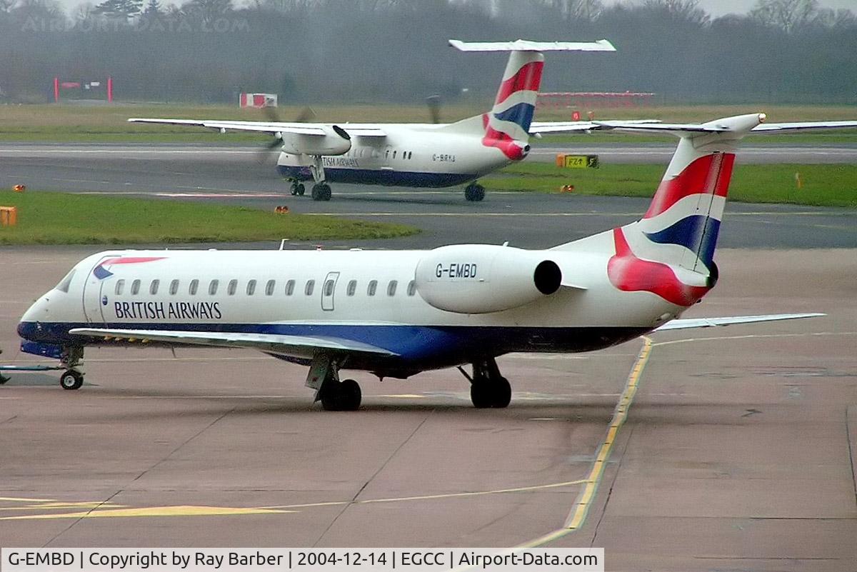 G-EMBD, 1998 Embraer EMB-145EU (ERJ-145EU) C/N 145039, Embraer ERJ-145EU [145039] (British Airways CitiExpress) Manchester-Ringway~G 14/12/2004
