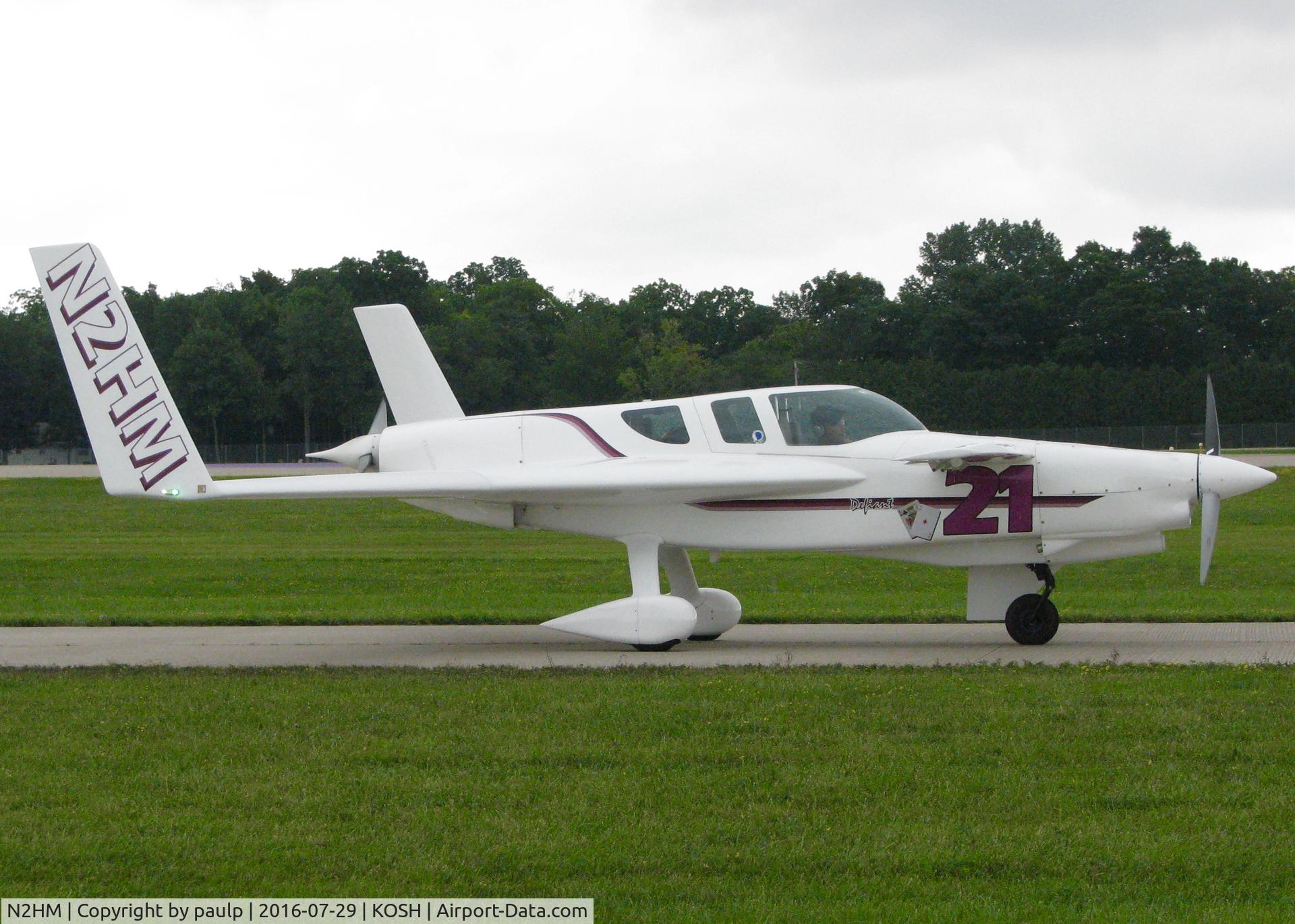 N2HM, 2000 Rutan Defiant C/N 146, At AirVenture 2016.