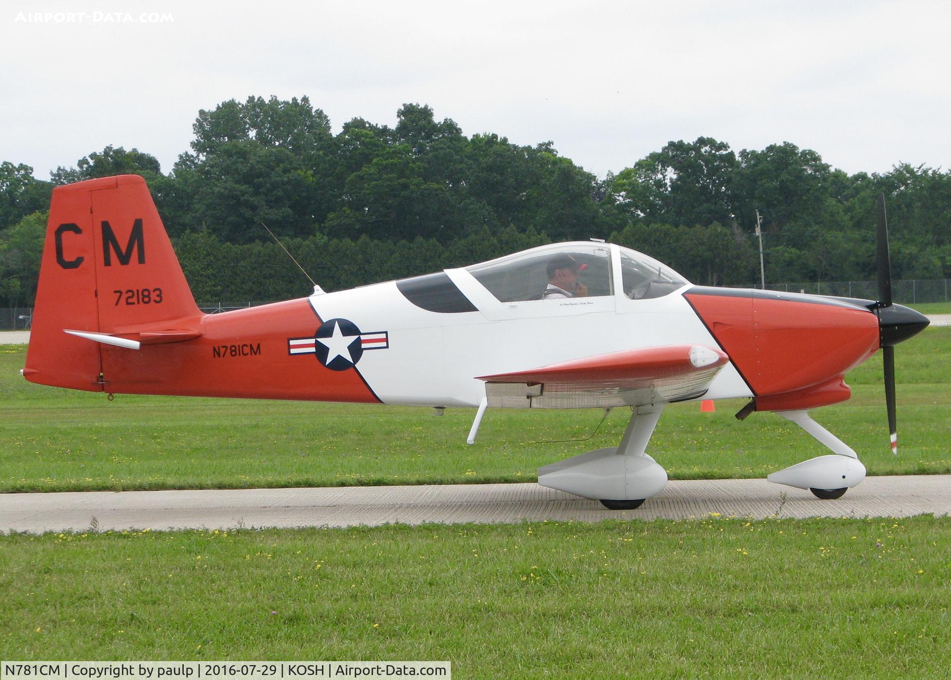 N781CM, 2008 Vans RV-7A C/N 72183, At AirVenture 2016.