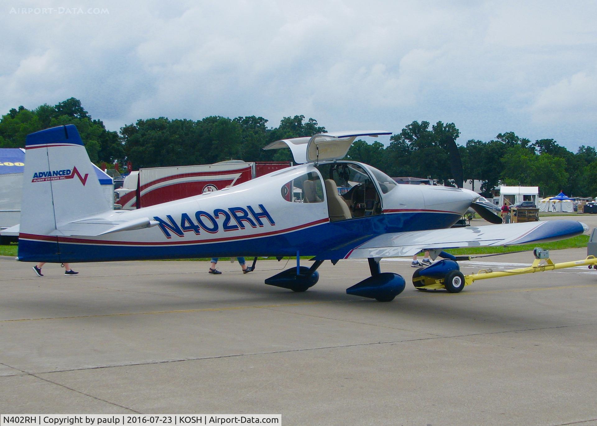 N402RH, 2008 Vans RV-10 C/N 40204, At AirVenture 2016.