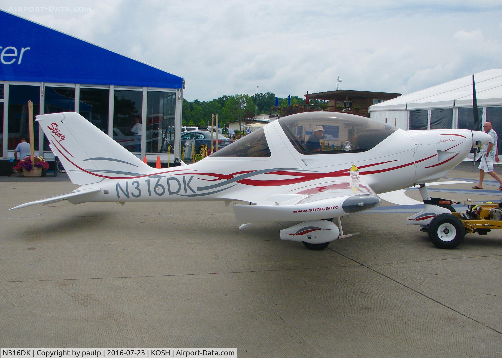 N316DK, TL Ultralight TL-2000 Sting S4 C/N 11ST371, At AirVenture 2016.