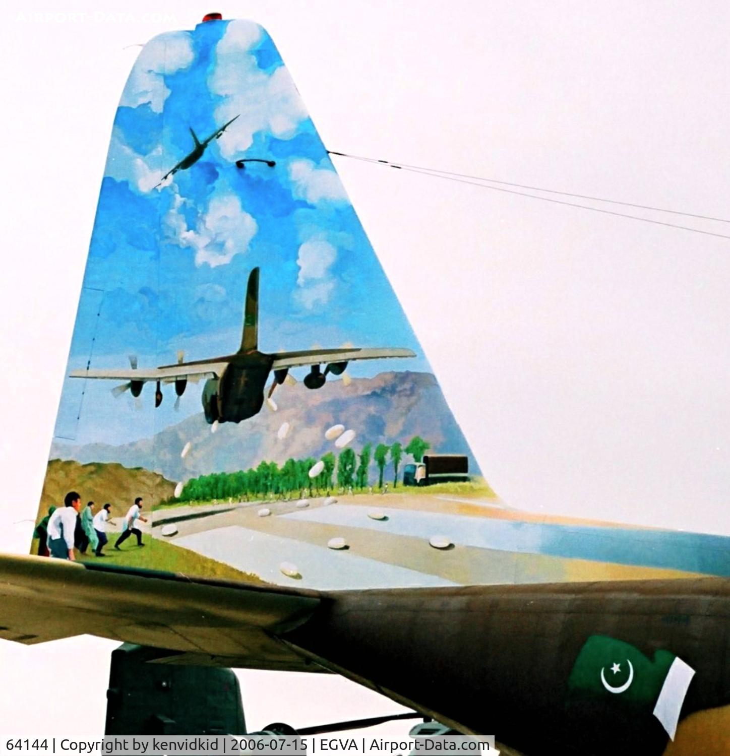 64144, 1966 Lockheed L-100-382B-4C Hercules C/N 382-4144, Pakistan Air Force special scheme.