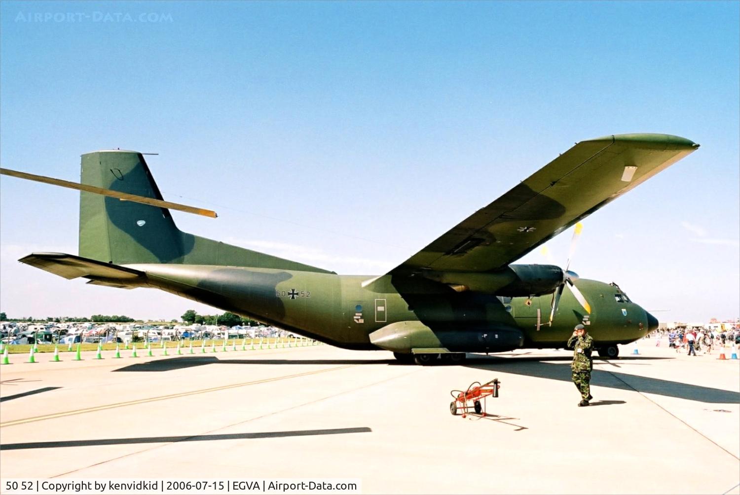 50 52, Transall C-160D C/N D74, German Air Force on static display at RIAT.