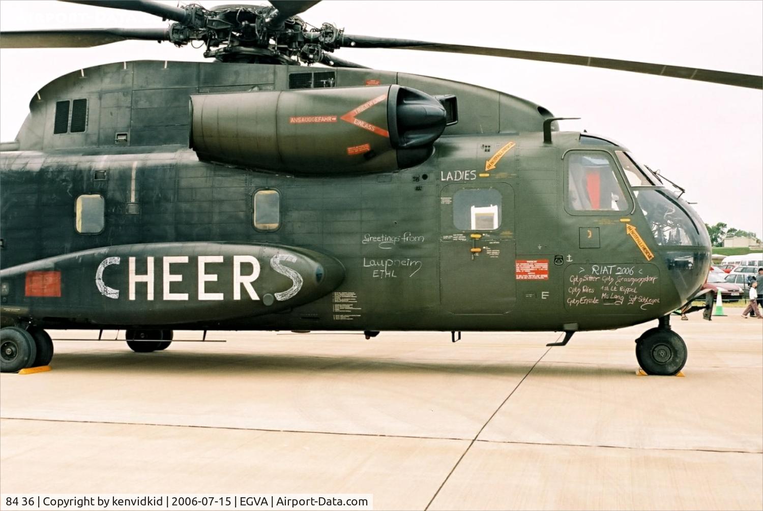 84 36, Sikorsky (VFW-Fokker) CH-53G C/N V65-034, German Army on static display at RIAT.