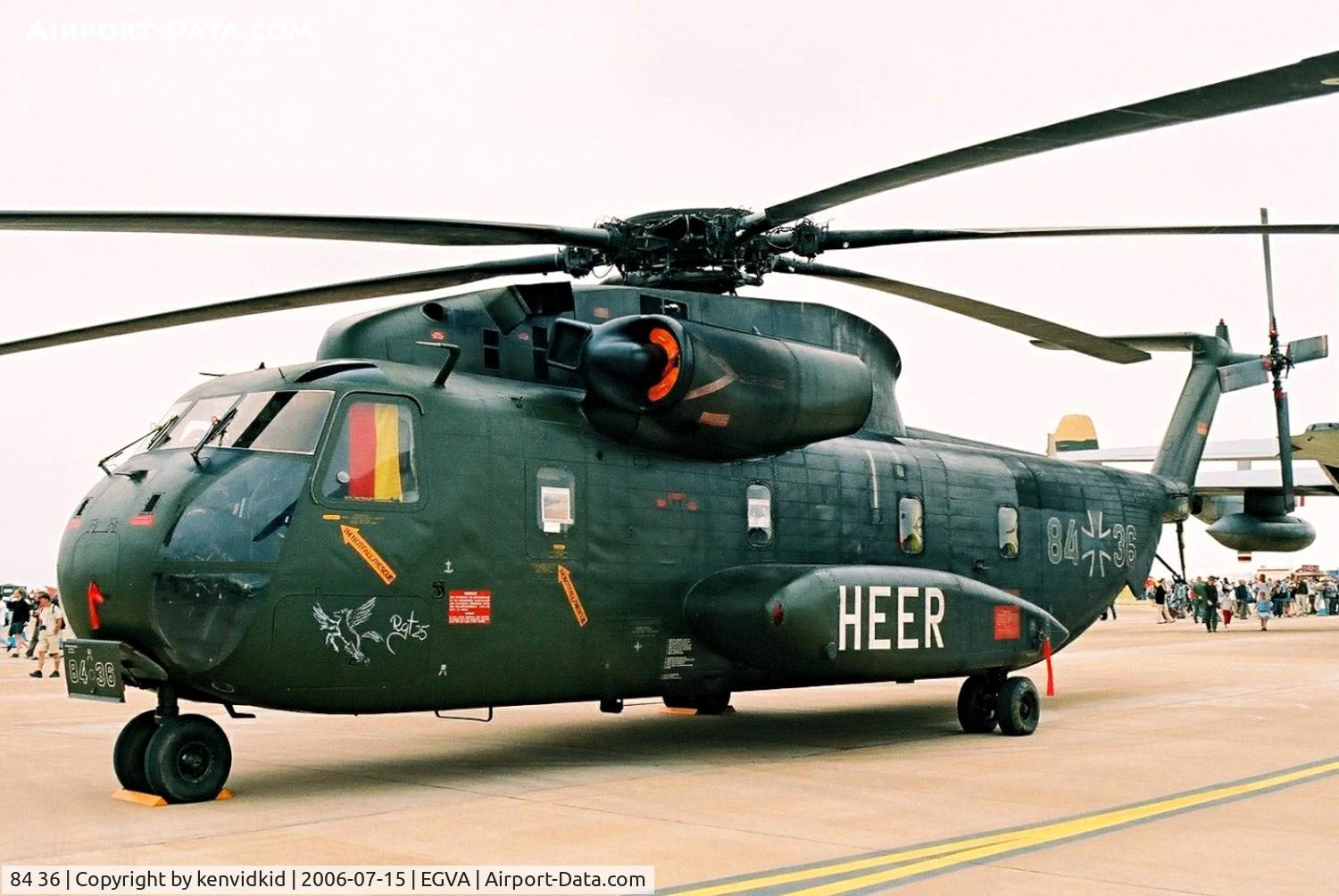 84 36, Sikorsky (VFW-Fokker) CH-53G C/N V65-034, German Army on static display at RIAT.