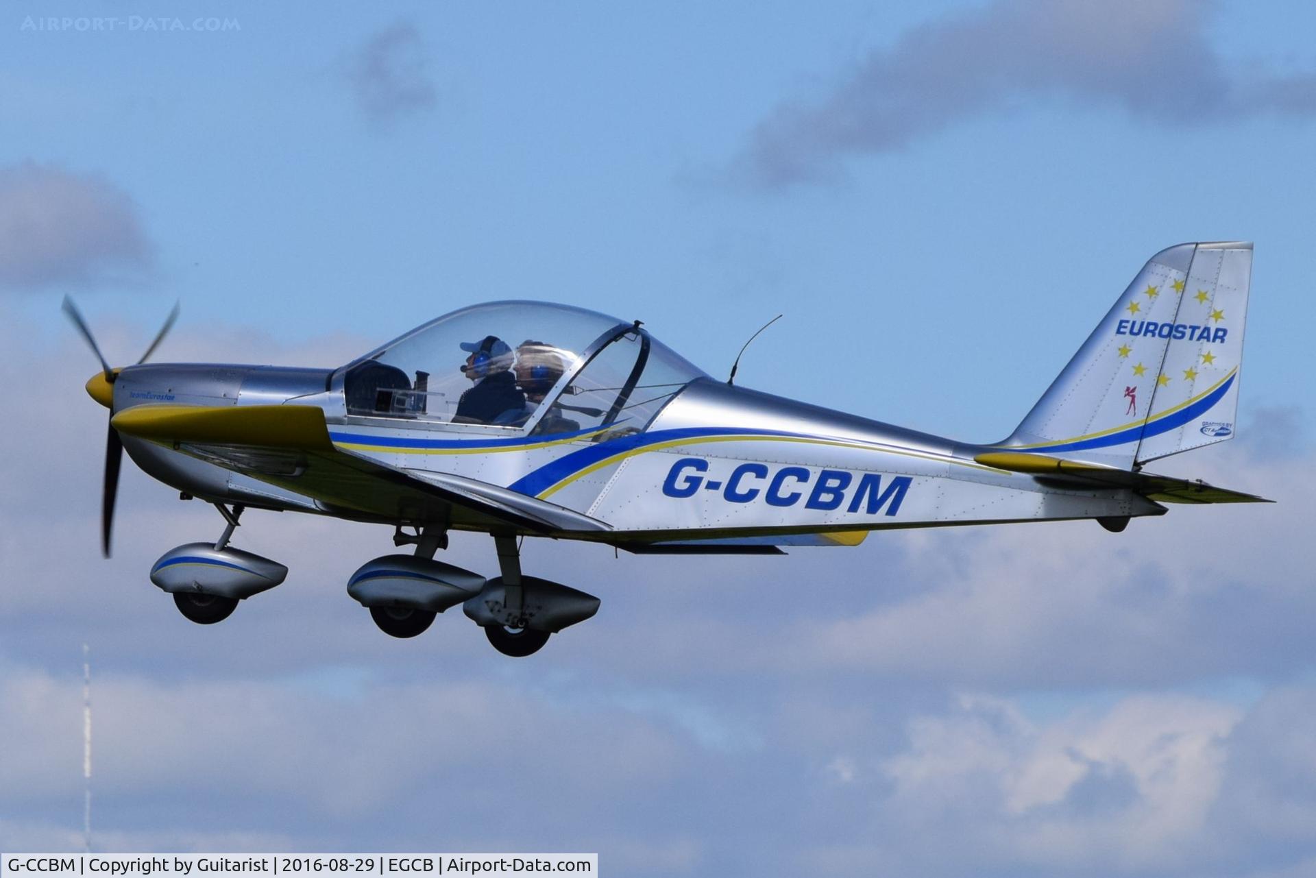 G-CCBM, 2003 Aerotechnik EV-97 Eurostar C/N PFA 315-14023, At City Airport Manchester