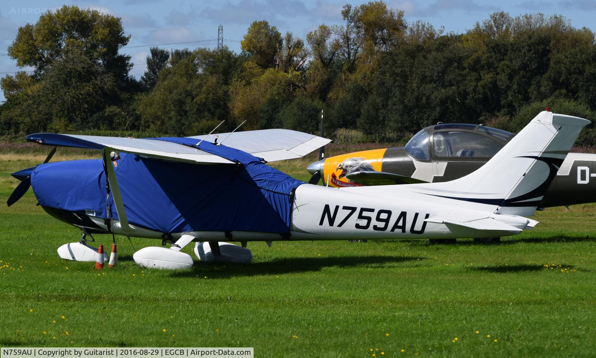 N759AU, 1977 Cessna 182Q Skylane C/N 182-65846, At City Airport Manchester