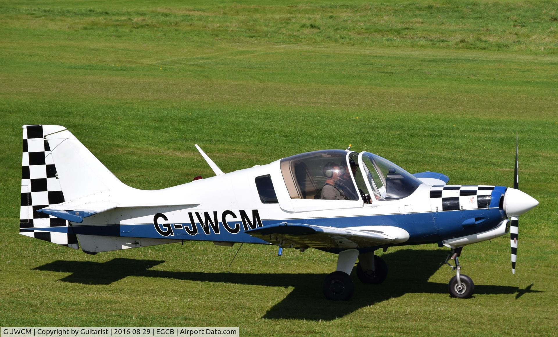 G-JWCM, 1980 Scottish Aviation Bulldog Series 120 Model 1210 C/N BH120/408, At City Airport Manchester