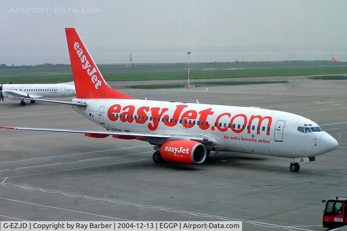 G-EZJD, 2001 Boeing 737-73V C/N 30242, Boeing 737-73V [30242] (EasyJet) Liverpool-Speke~G 13/12/2004