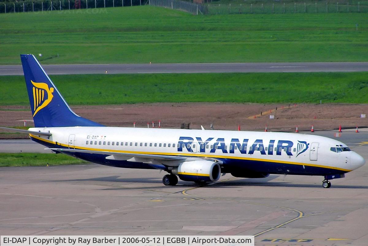 EI-DAP, 2003 Boeing 737-8AS C/N 33551, Boeing 737-8AS [33551] (Ryanair) Birmingham Int'l~G 12/05/2006