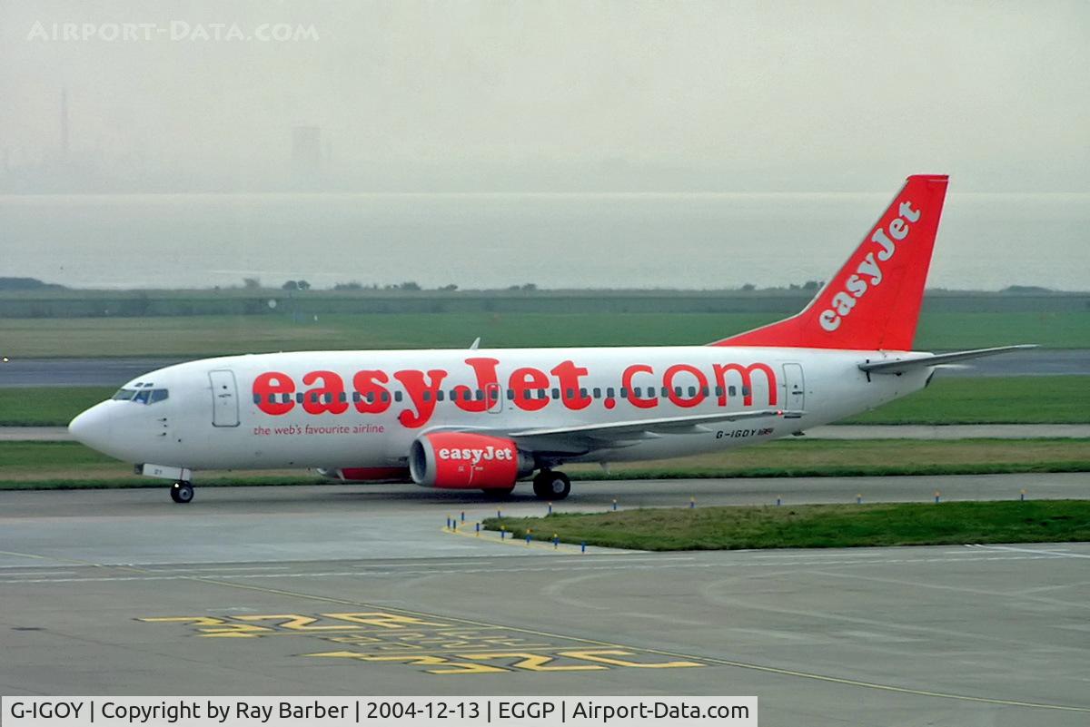 G-IGOY, 1998 Boeing 737-36N C/N 28570, Boeing 737-36N [28570] (EasyJet) Liverpool-Speke~G 13/12/2004