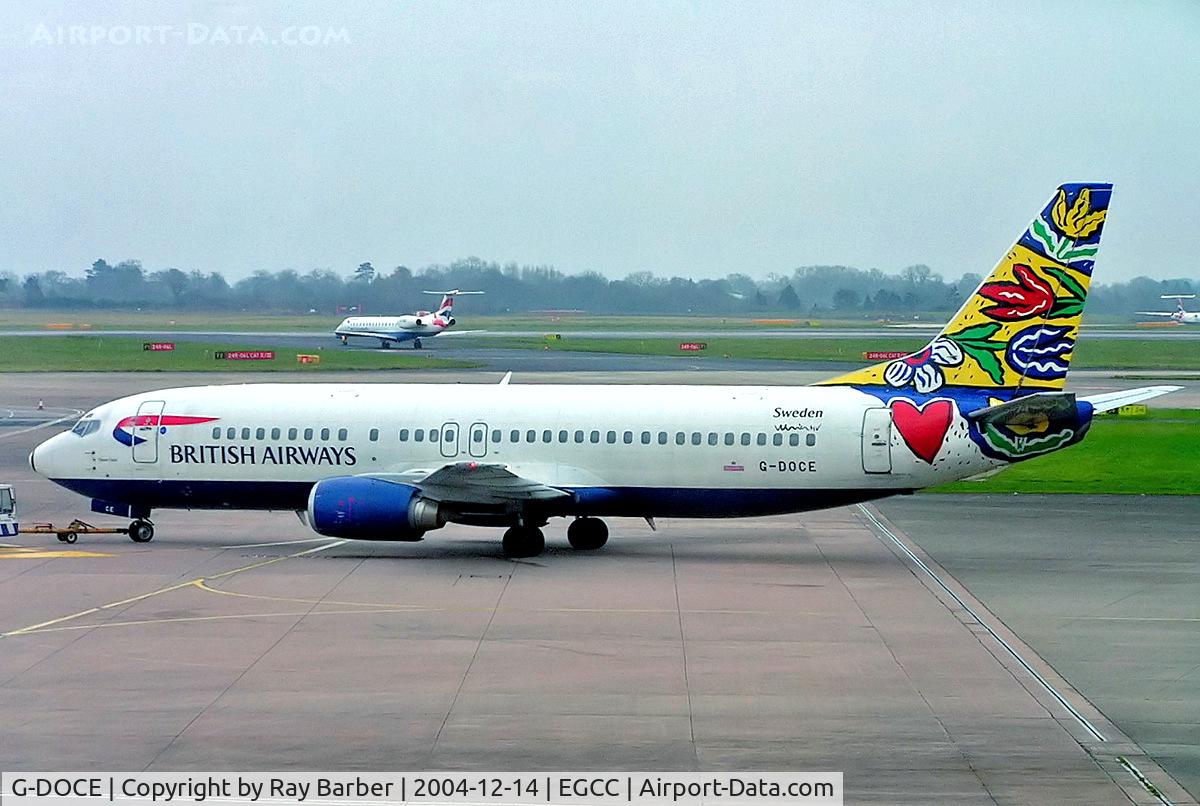 G-DOCE, 1991 Boeing 737-436 C/N 25350, Boeing 737-436 [25350] (British Airways) Manchester-Ringway~G 14/12/2004