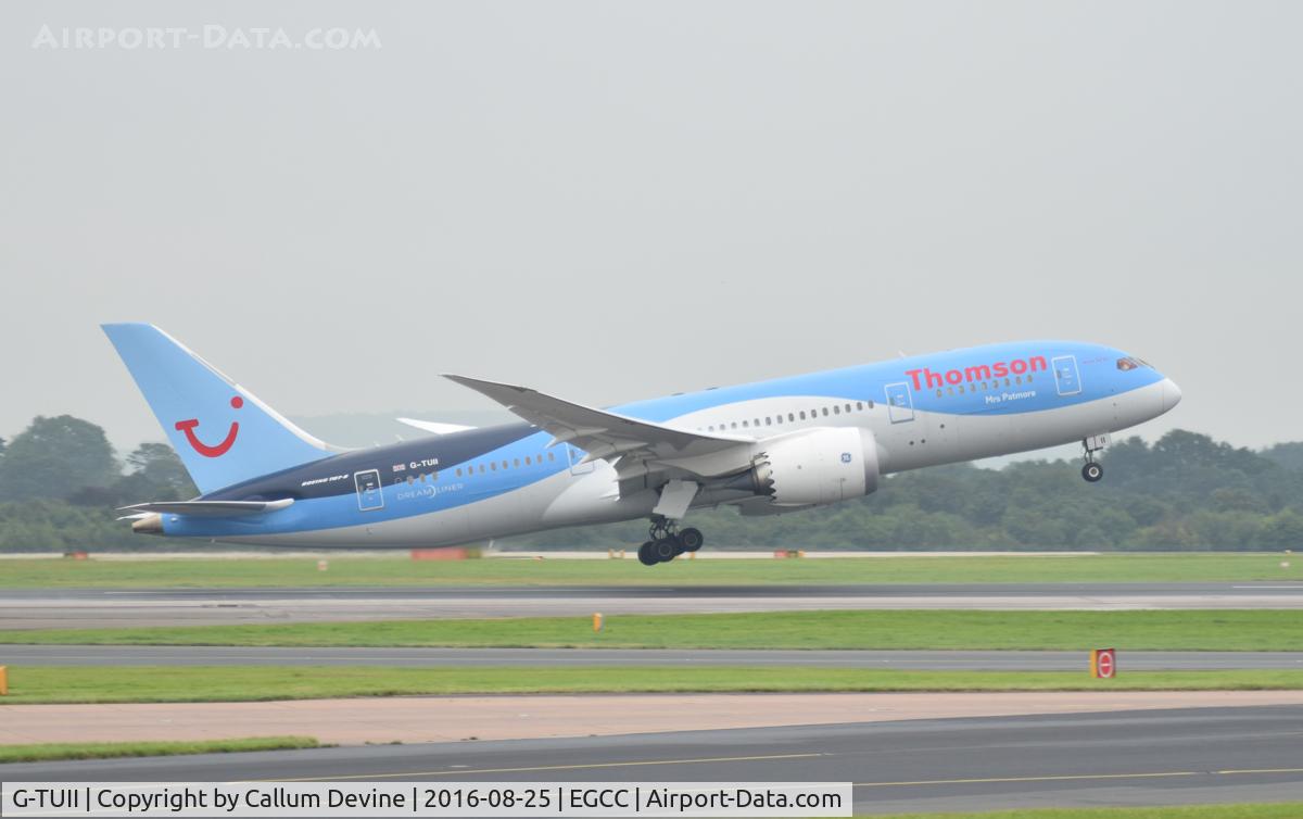 G-TUII, 2015 Boeing 787-8 Dreamliner C/N 37230, G-TUII at MAN on August 25th