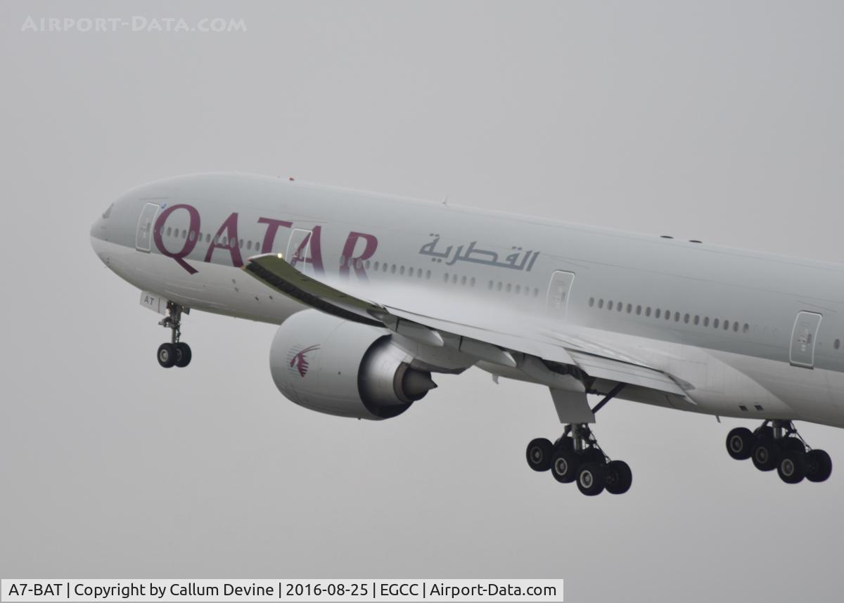 A7-BAT, 2012 Boeing 777-3DZ/ER C/N 41738, A7-BAT at MAN on August 25th