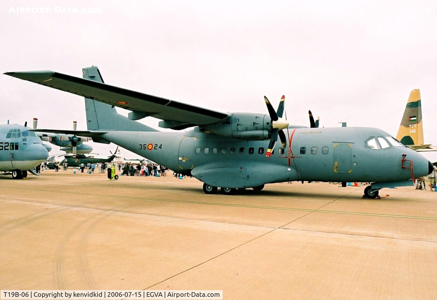 T19B-06, Airtech CN-235-100M C/N C037, Spanish Air Force on static display at RIAT.
