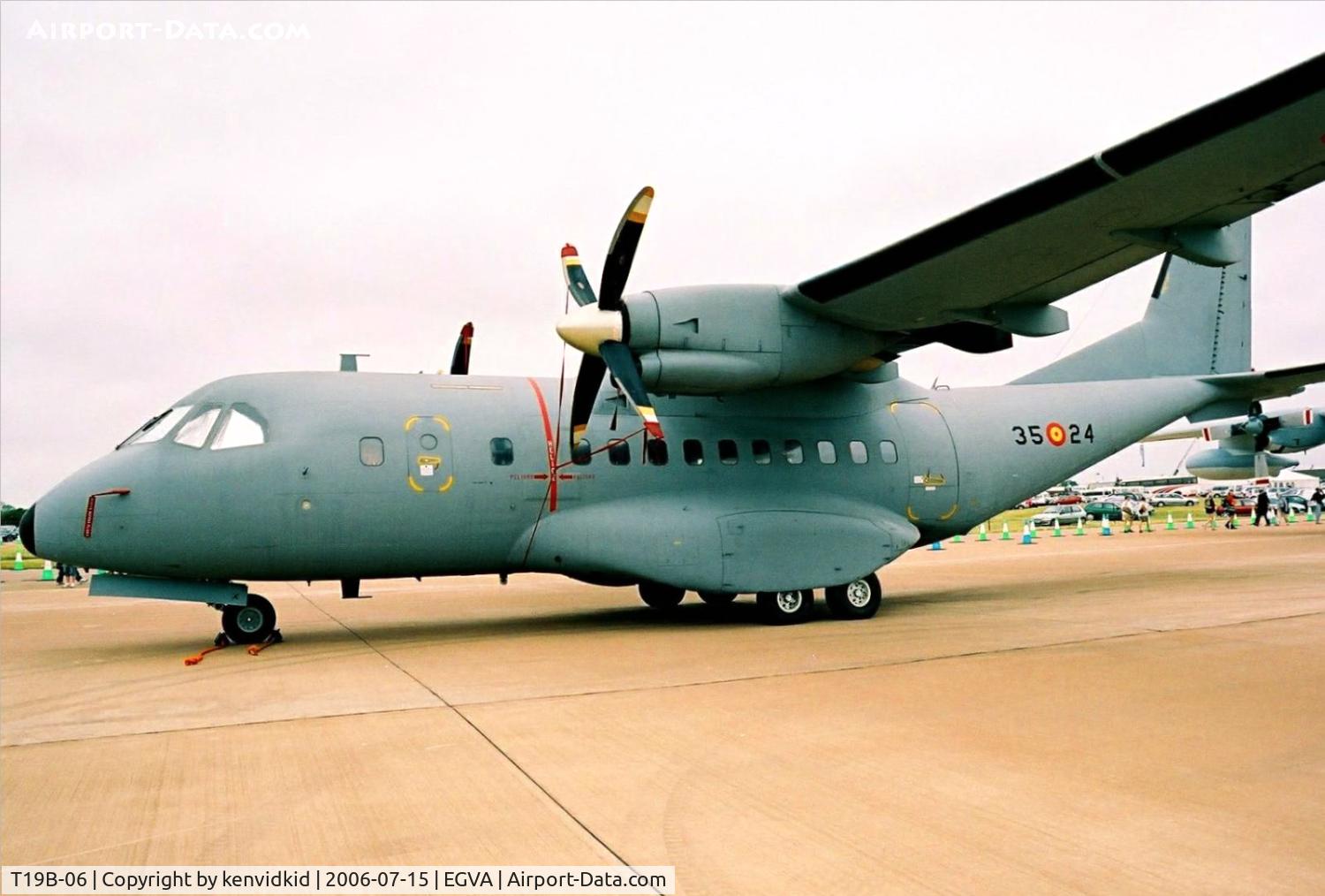 T19B-06, Airtech CN-235-100M C/N C037, Spanish Air Force on static display at RIAT.
