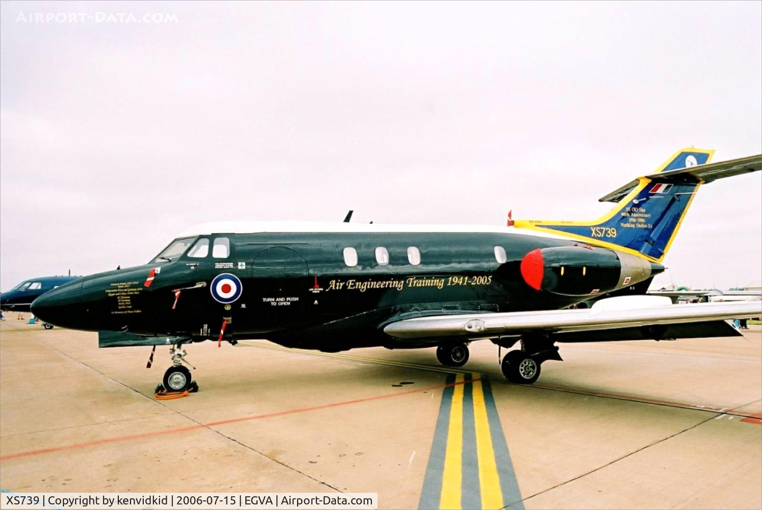 XS739, 1966 Hawker Siddeley HS.125 Dominie T.1 C/N 25081, Royal Air Force on static display at RIAT.