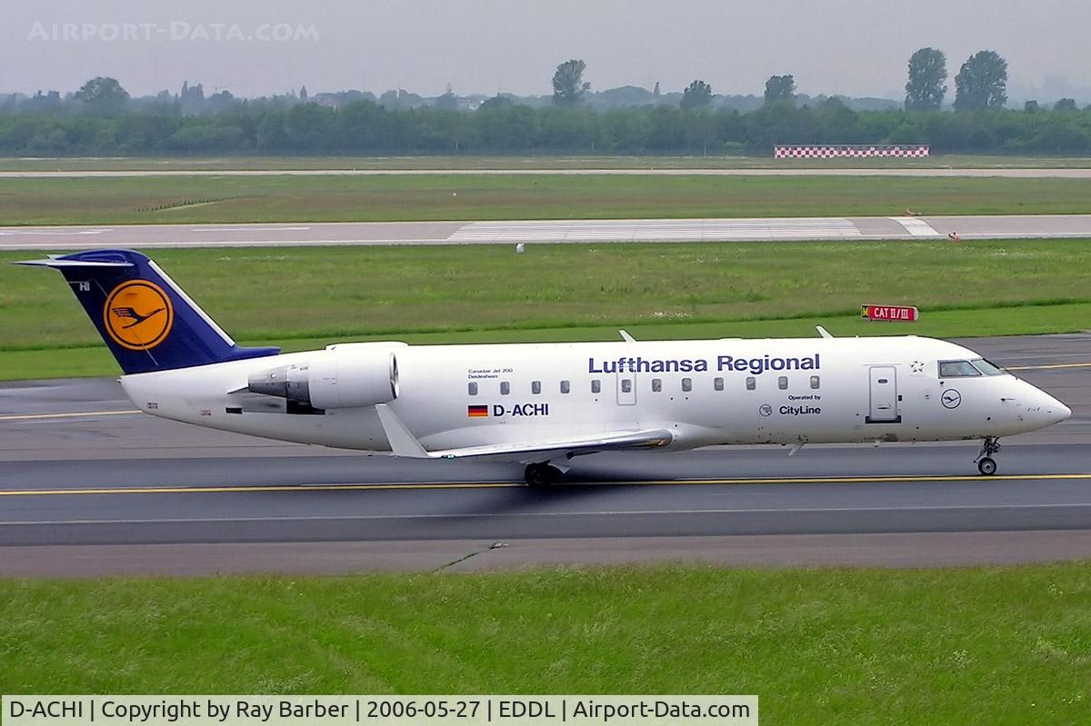 D-ACHI, 2000 Canadair CRJ-200LR (CL-600-2B19) C/N 7464, Canadair CRJ-200LR [7464] (Lufthansa Regional) Dusseldorf~D 27/05/2006