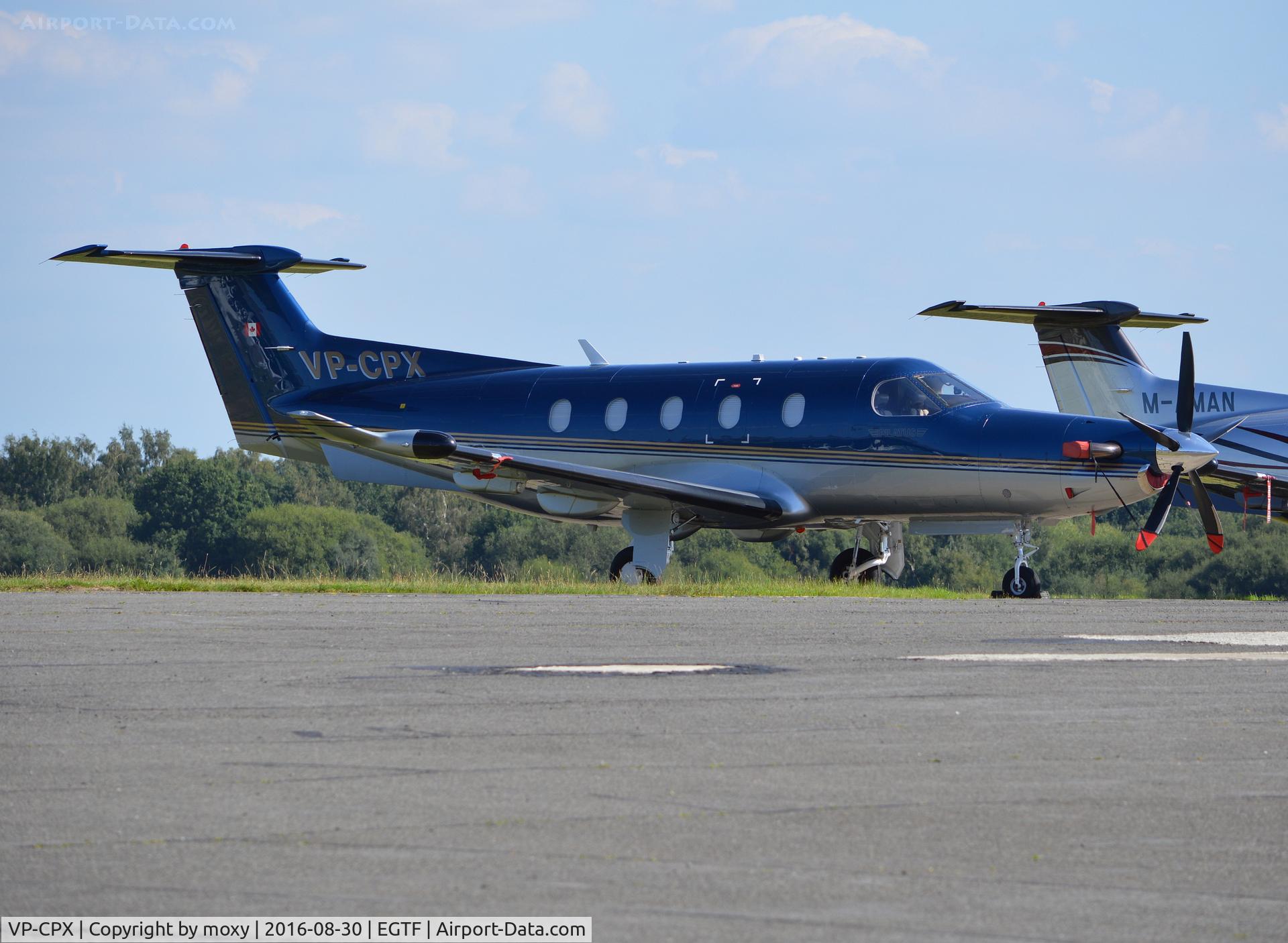 VP-CPX, 2008 Pilatus PC-12/47 C/N 878, Pilatus PC12/47 at Fairoaks. Ex C-FPXY
