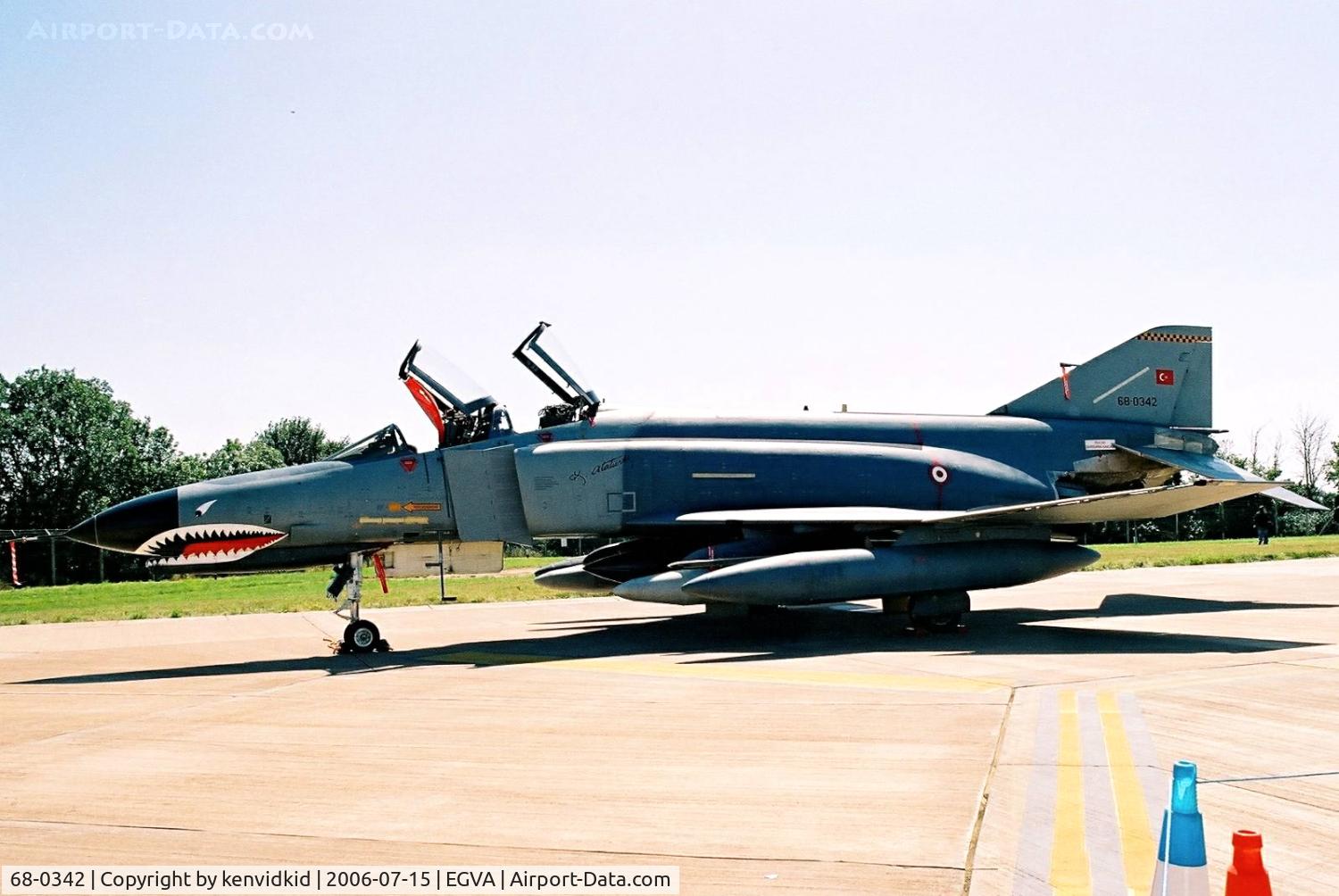 68-0342, 1968 McDonnell Douglas F-4E Phantom II C/N 3391, Turkish Air Force on static display at RIAT.