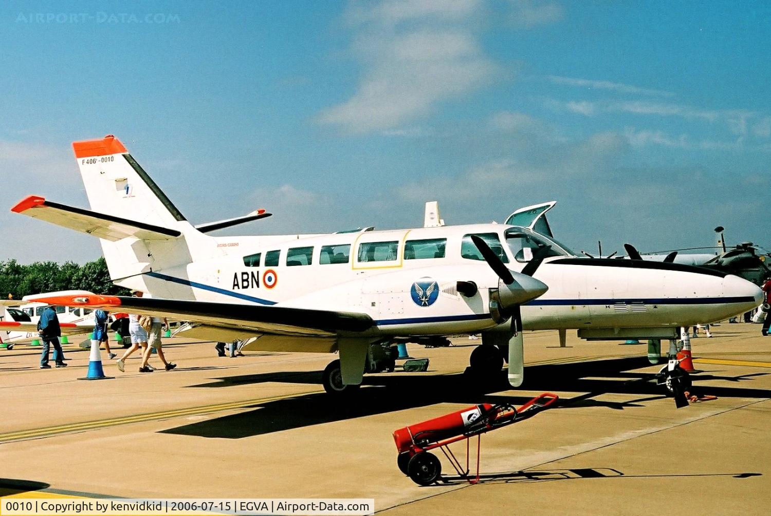 0010, 1987 Reims Cessna F406 Caravan II C/N F406-0010, French Army on static display at RIAT.
