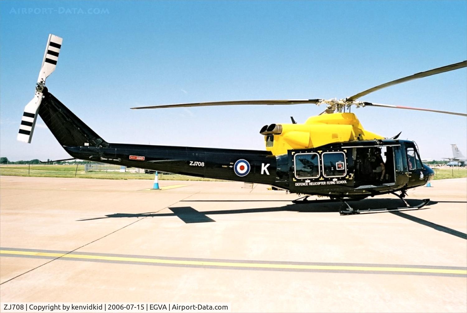 ZJ708, 2002 Bell 412EP Griffin HT1 C/N 36301, Royal Air Force on static display at RIAT.