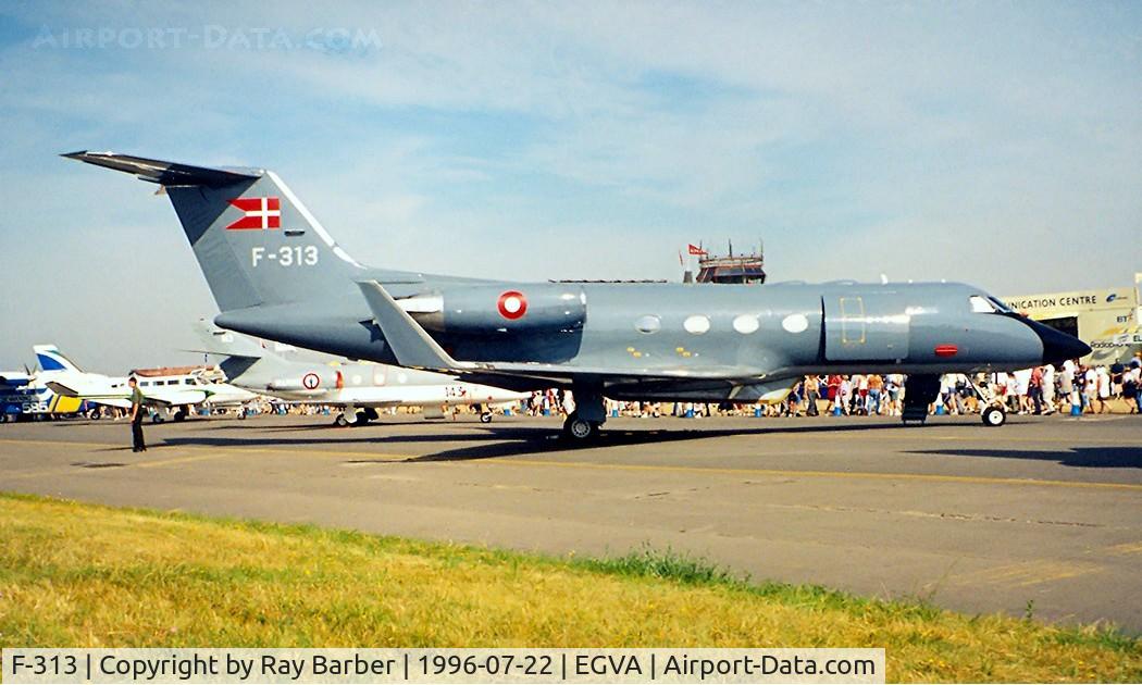 F-313, 1981 Gulfstream American G-1159A Gulfstream III Gulfstream III C/N 313, Gulfstream G3 [313] (Royal Danish Air Force) RAF Fairford~G 22/07/1996