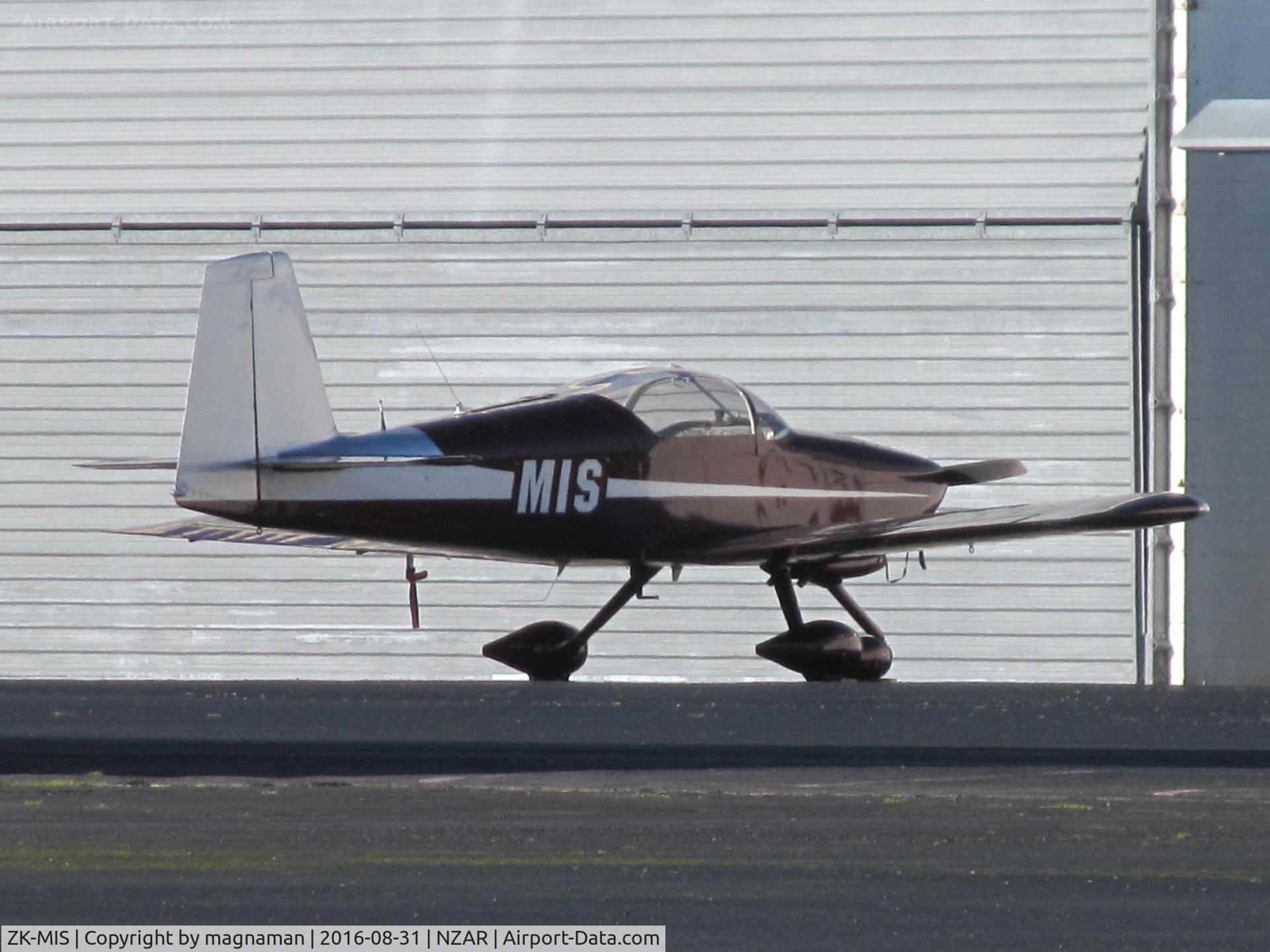 ZK-MIS, 2007 Vans RV-7A C/N 72461, on apron at ardmore
