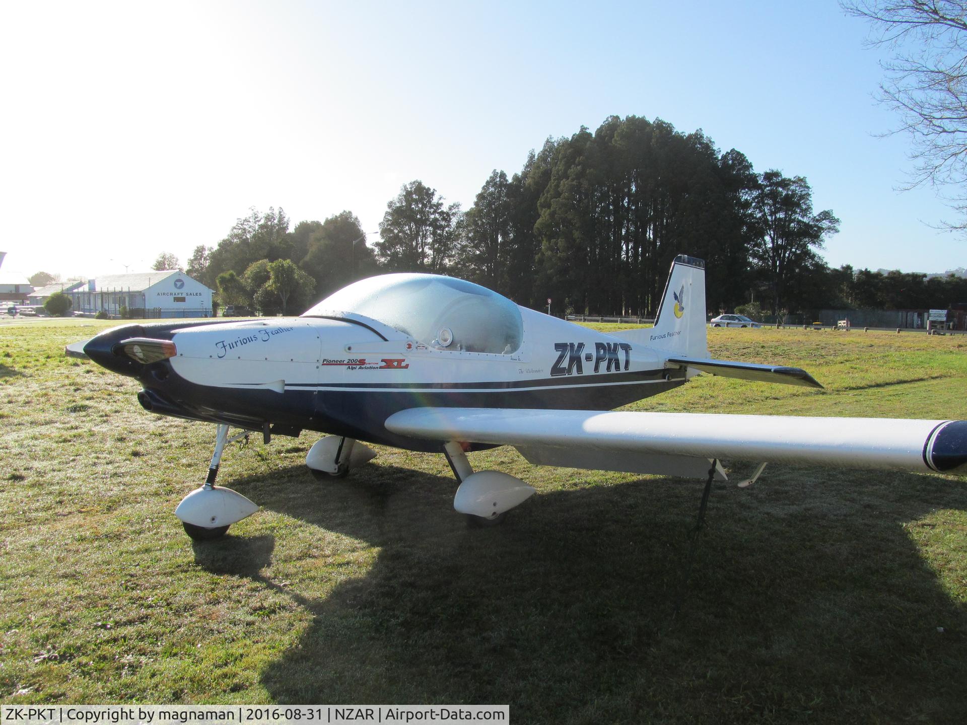 ZK-PKT, 2006 Alpi Aviation Pioneer 200 C/N SN97, up from south island