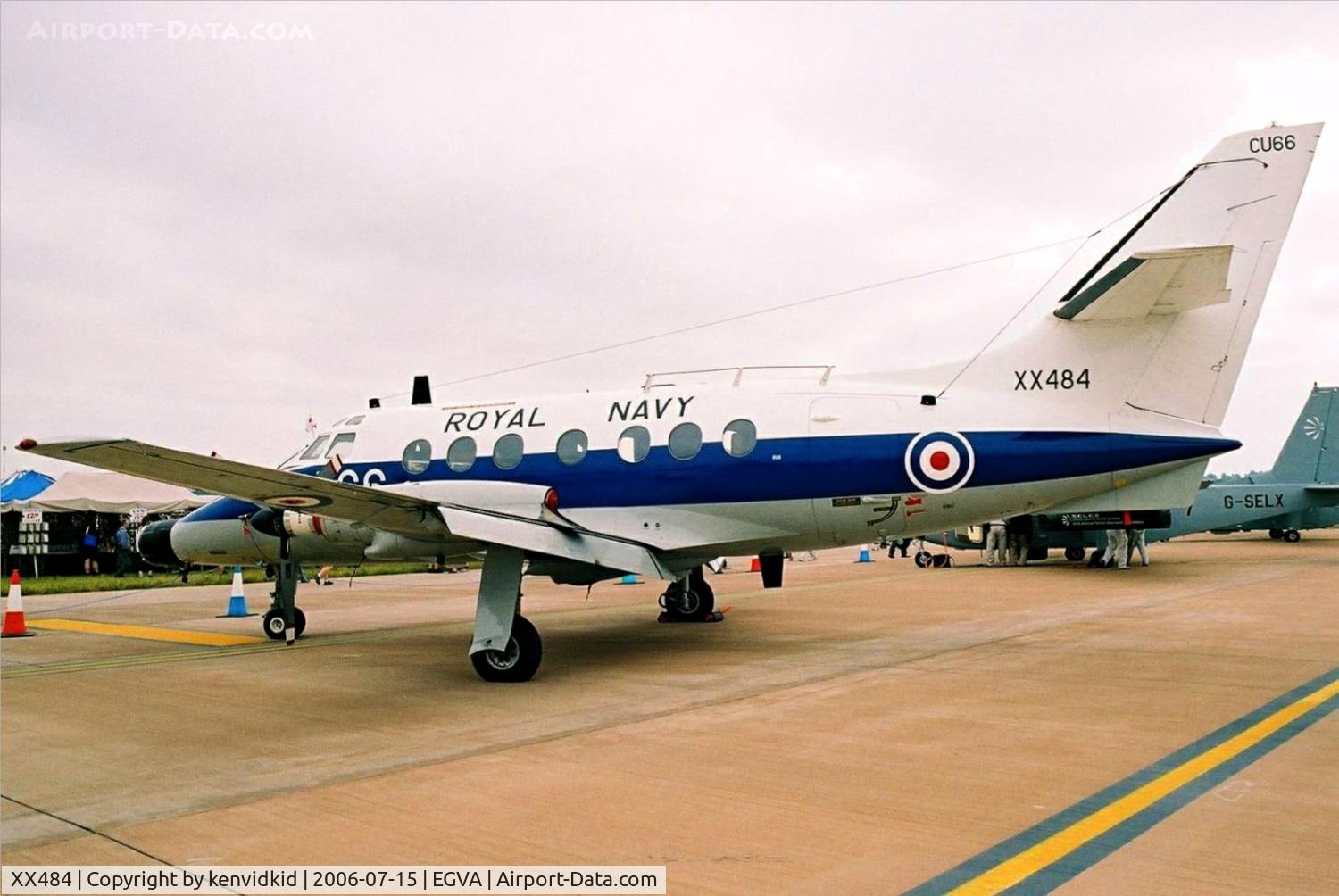 XX484, Scottish Aviation HP-137 Jetstream T.2 C/N 266, Royal Navy on static display at RIAT.