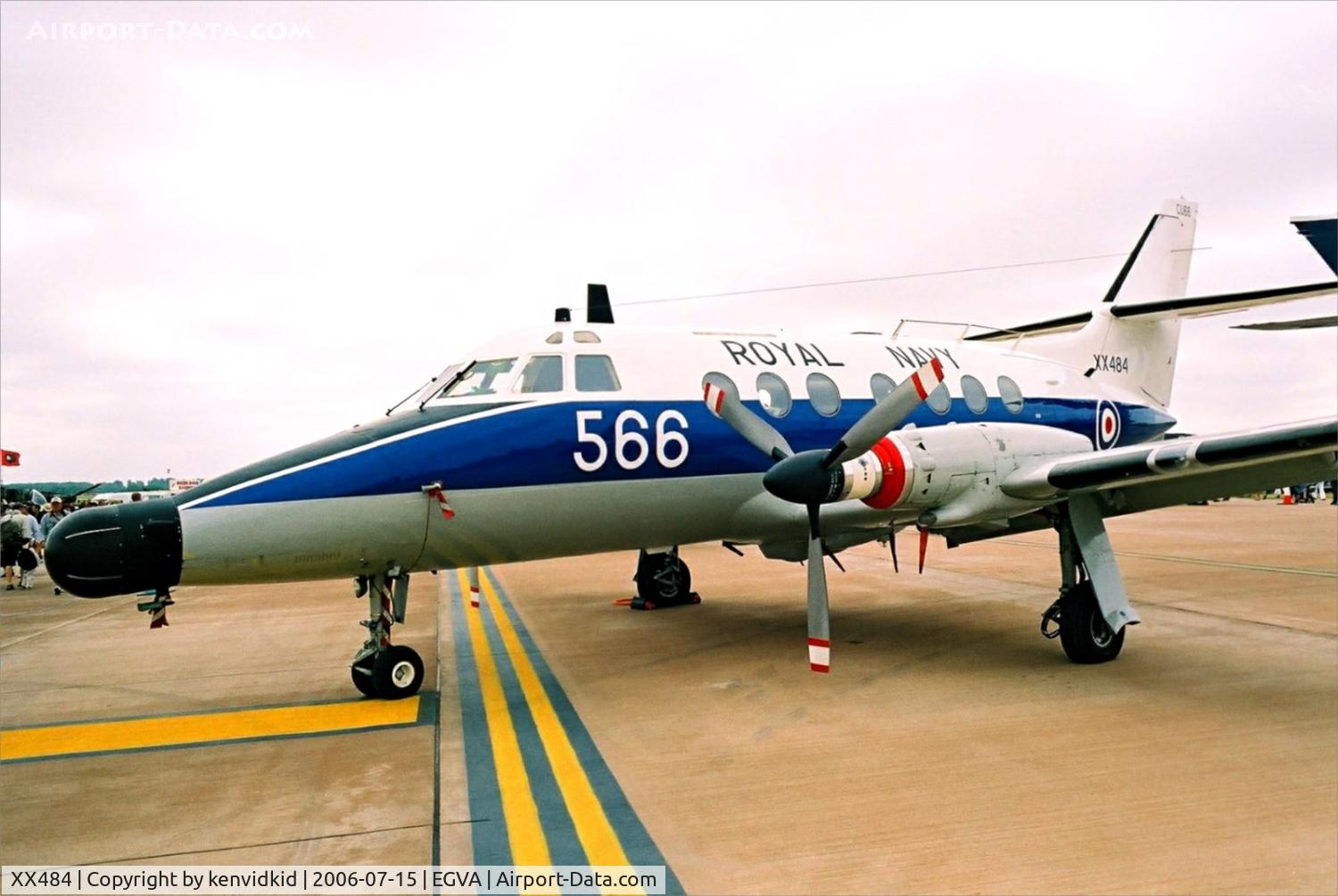 XX484, Scottish Aviation HP-137 Jetstream T.2 C/N 266, Royal Navy on static display at RIAT.