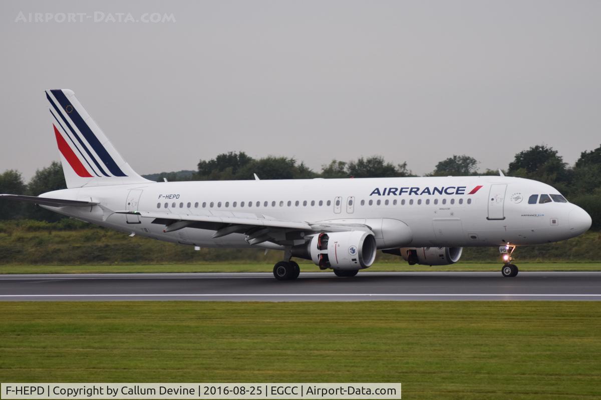 F-HEPD, 2010 Airbus A320-214 C/N 4295, F-HEPD at MAN on August 25th