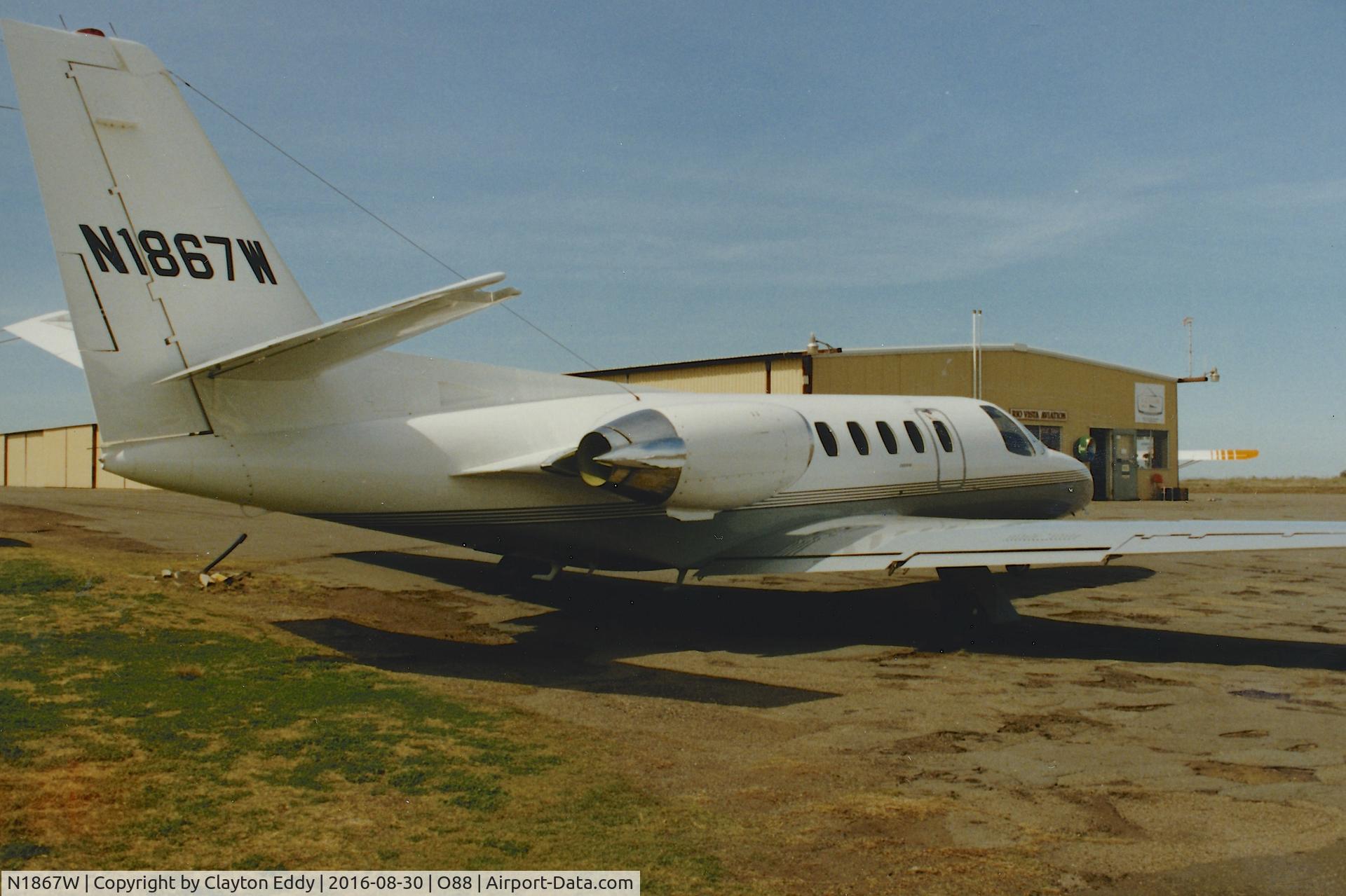N1867W, Cessna Citation C/N ?, N1867W at Rio Vista Airport in California.