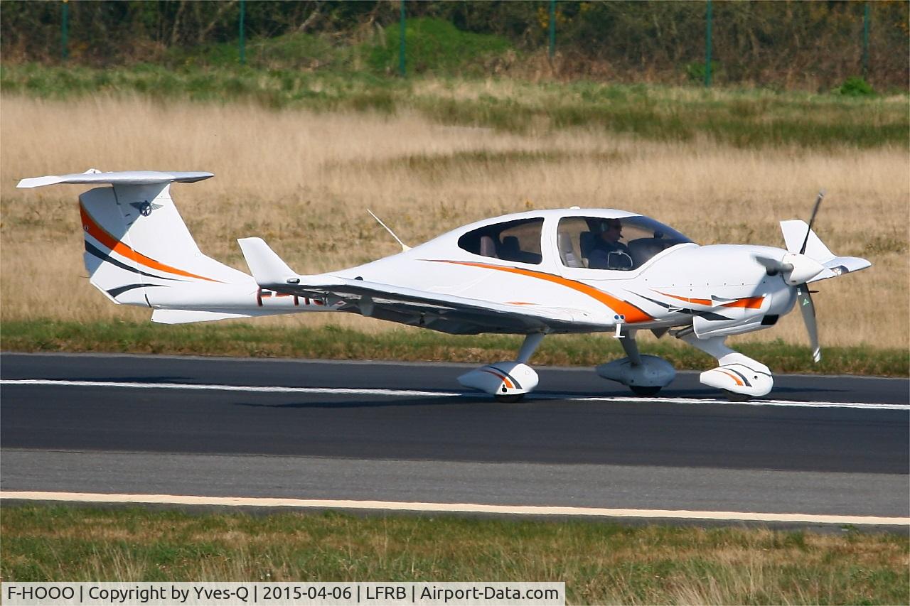 F-HOOO, 2013 Diamond DA-40 Diamond Star C/N D4.144, Diamond DA-40 Diamond Star, Landing rwy 07R, Brest-Bretagne Airport (LFRB-BES)