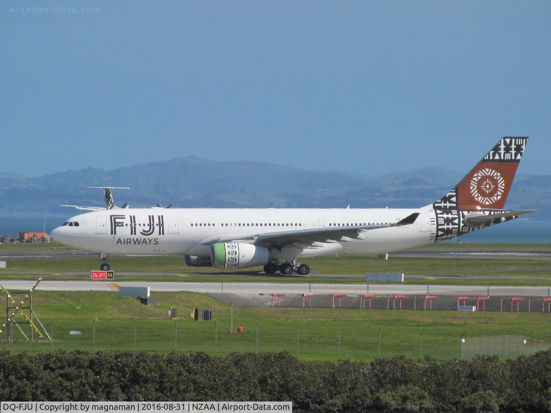 DQ-FJU, 2013 Airbus A330-243 C/N 1416, on hold about to leave for fiji