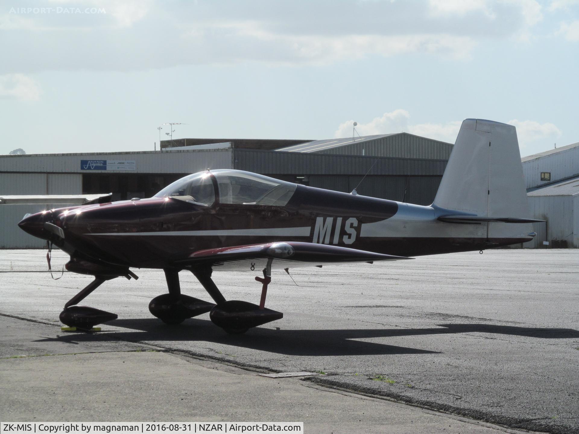 ZK-MIS, 2007 Vans RV-7A C/N 72461, on eastern apron