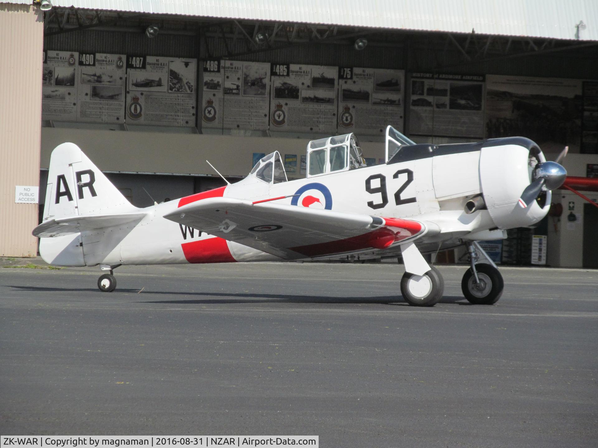 ZK-WAR, North American AT-6D Harvard III C/N 88-16506 (42-84725), nice old warbird at NZ warbird collection