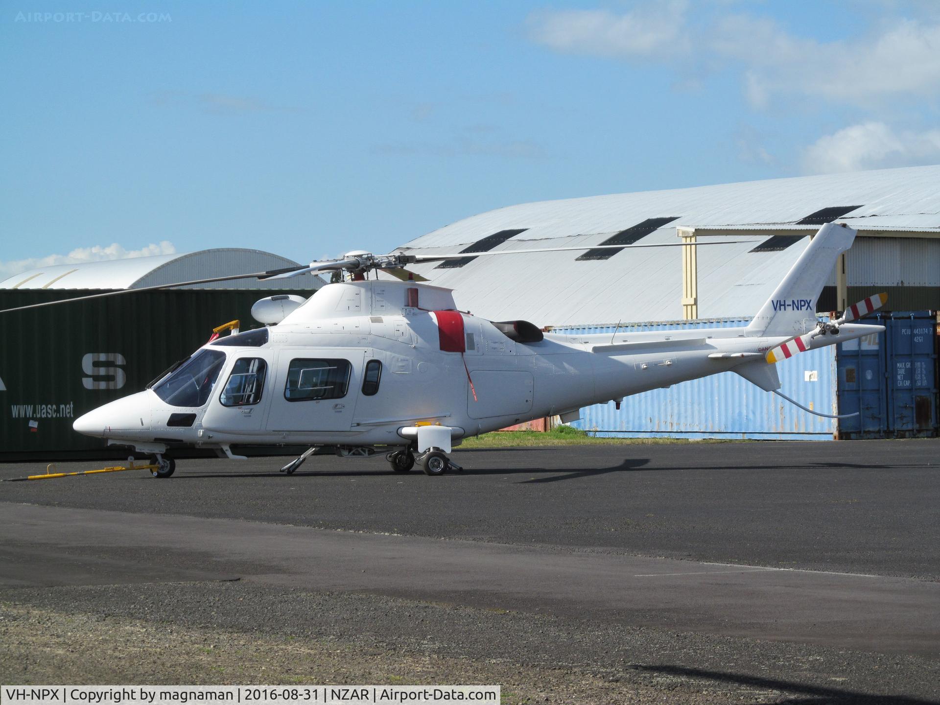 VH-NPX, 2001 Agusta A-109E Power C/N 11505, Outside in late winter sun. Noted here back in April - not sure of next destination.