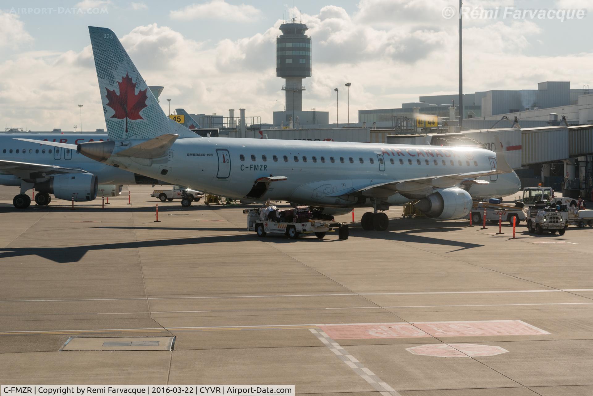 C-FMZR, 2007 Embraer 190AR (ERJ-190-100IGW) C/N 19000116, Parked at International terminal.