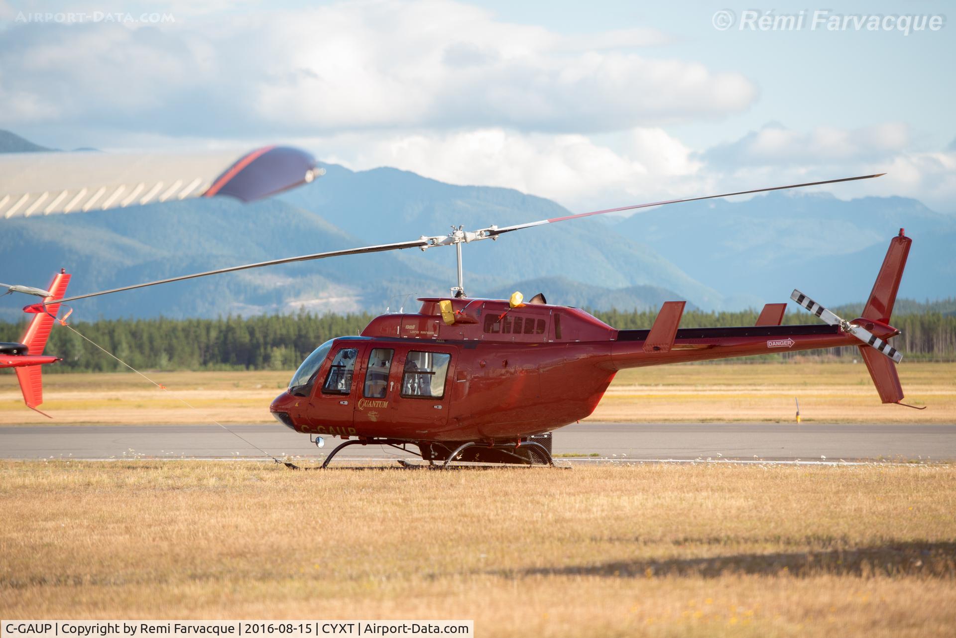 C-GAUP, 1976 Bell 206L LongRanger LongRanger C/N 45045, Parked immediately north of main terminal.