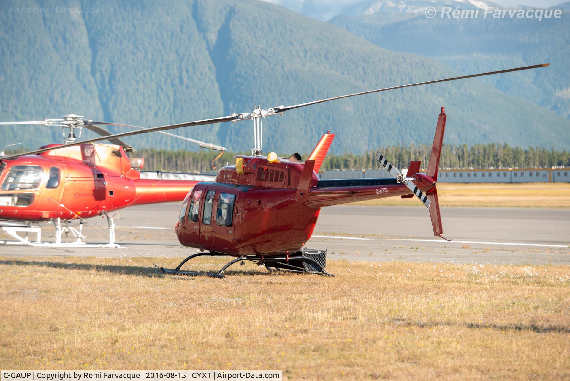 C-GAUP, 1976 Bell 206L LongRanger LongRanger C/N 45045, Parked immediately north of the main terminal building.