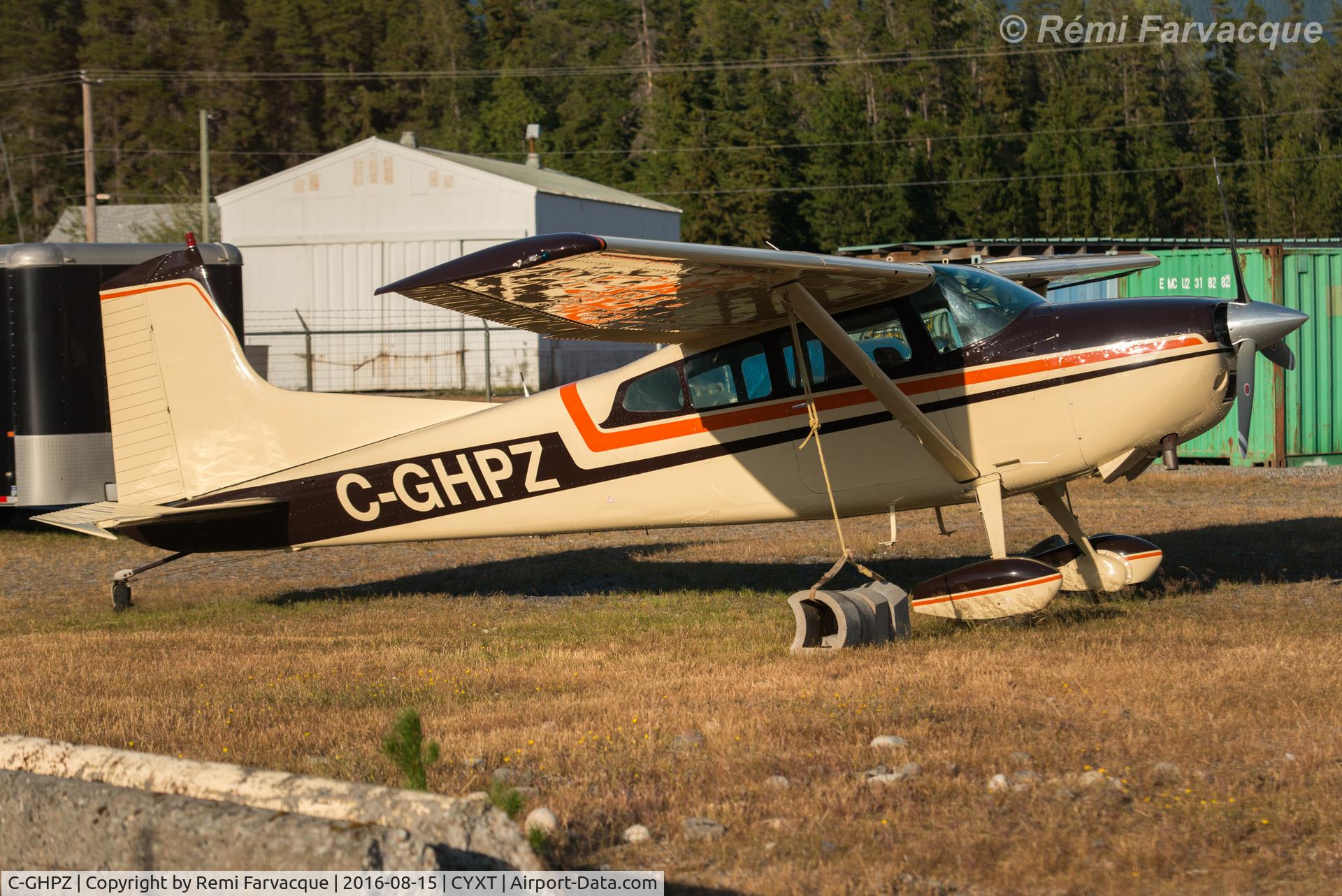 C-GHPZ, 1973 Cessna A185F Skywagon 185 C/N 18502189, Parked north of main terminal building.