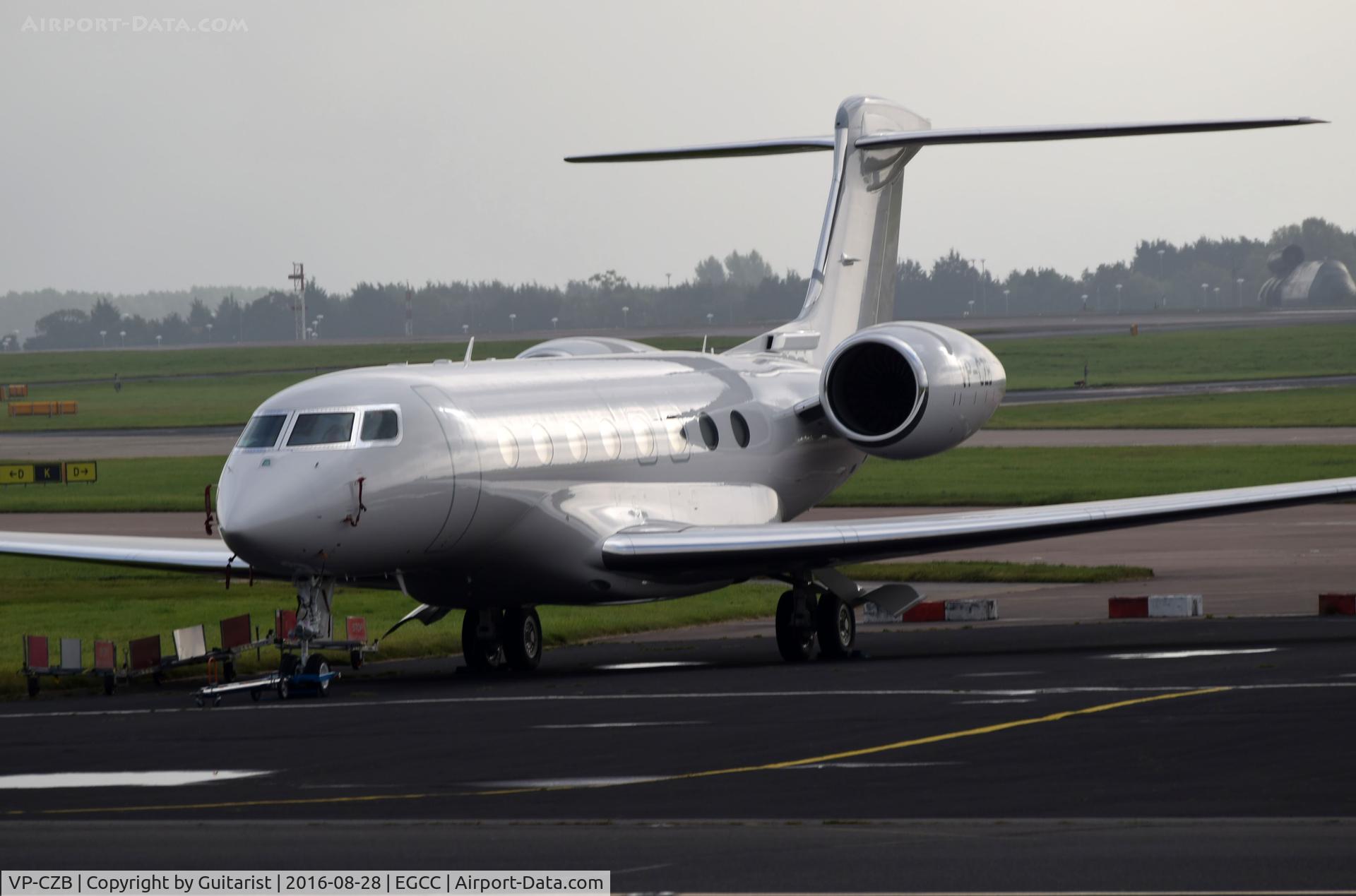 VP-CZB, 2015 Gulfstream Aerospace G650 (G-VI) C/N 6129, At Manchester