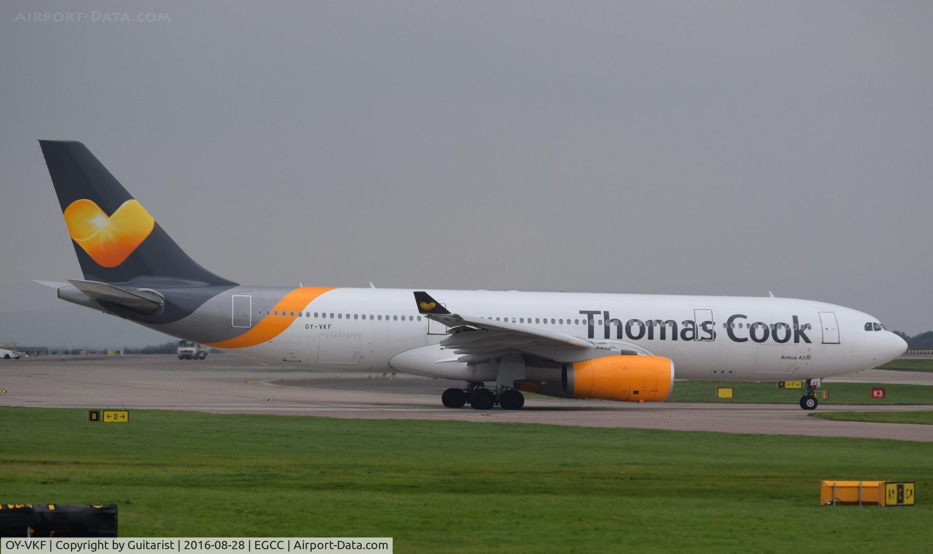 OY-VKF, 1999 Airbus A330-243 C/N 309, At Manchester